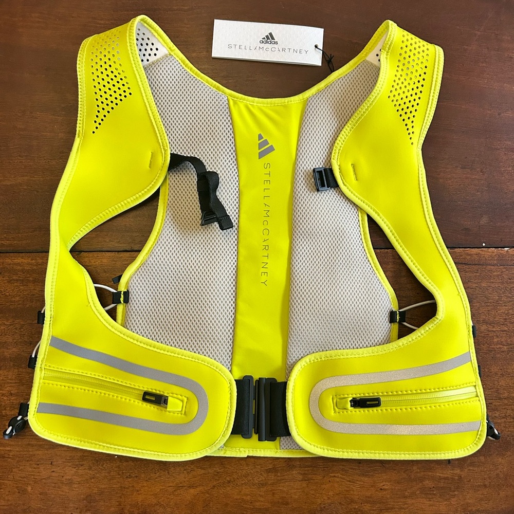 Stella McCartney & Adidas Collab Yellow Reflective Running Vest